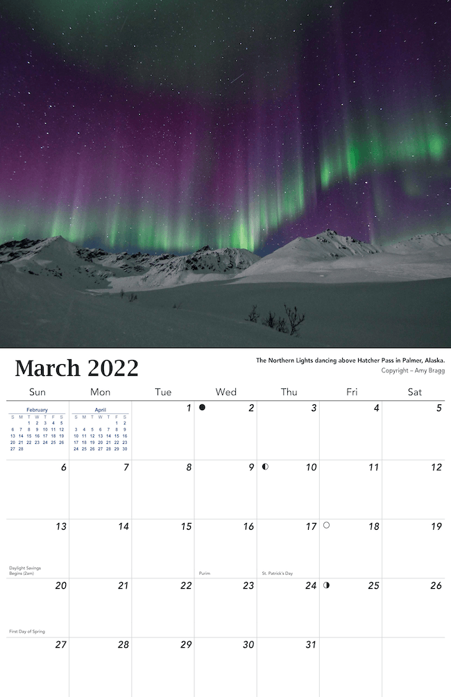 2022 Aurora Calendar
