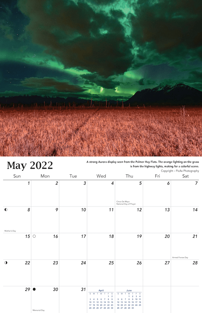 2022 Aurora Calendar