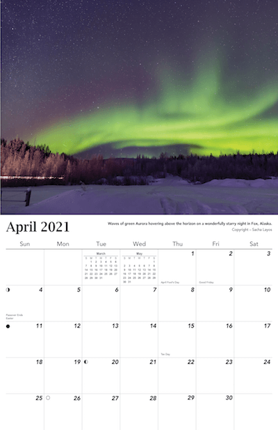 2021 Aurora Calendar