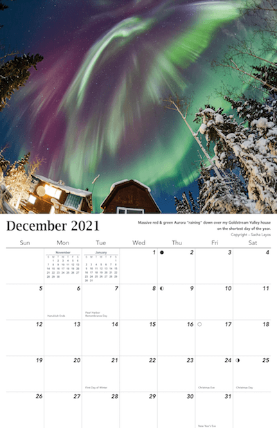 2021 Aurora Calendar