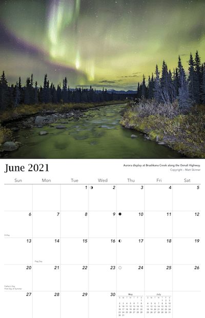 2021 Aurora Calendar