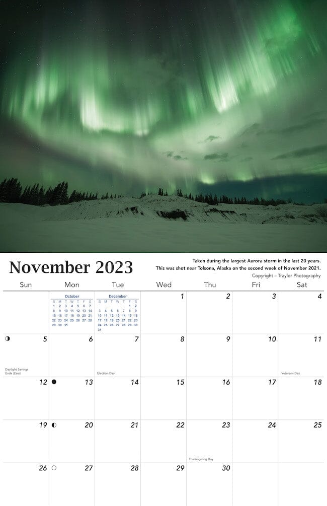 2023 Aurora Calendar