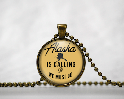 Alaska Is Calling | Gold Background