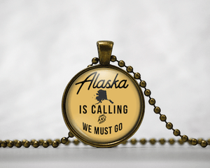 Alaska Is Calling | Gold Background