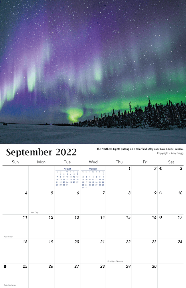 2022 Aurora Calendar