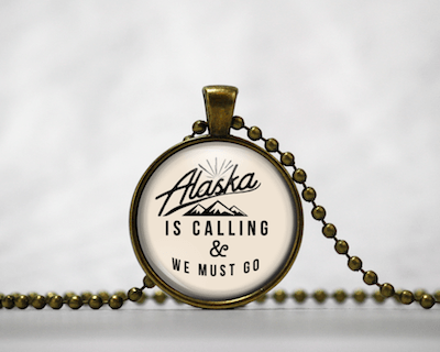 Alaska Is Calling | Cream Background