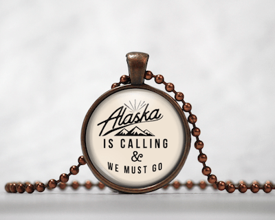 Alaska Is Calling | Cream Background