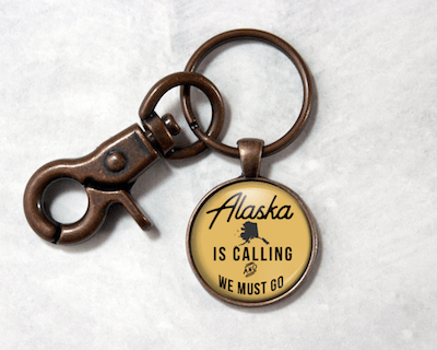 Alaska Is Calling | Gold Background