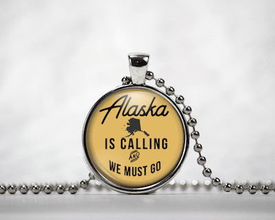 Alaska Is Calling | Gold Background