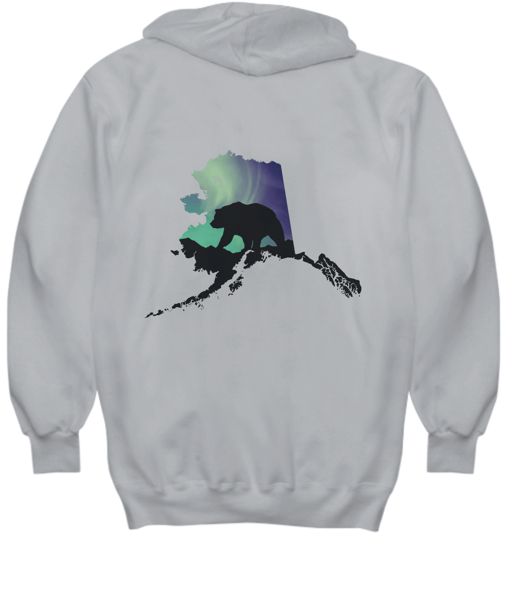 Red hoodie with polar bear best sale on back