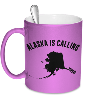 Alaska Is Calling | Metallic Colored Mugs